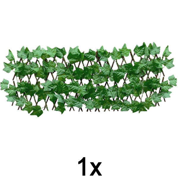 1x Επεκτάσιμο πάνελ φράχτη με κισσό – 30×180 cm, ανθεκτικό στην UV ακτινοβολία, χωρίς εργαλεία | GREENFENCE