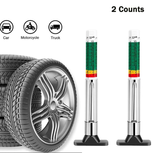 Μετρητής βάθους πέλματος ελαστικών (2 τεμ.) | TIREMETER